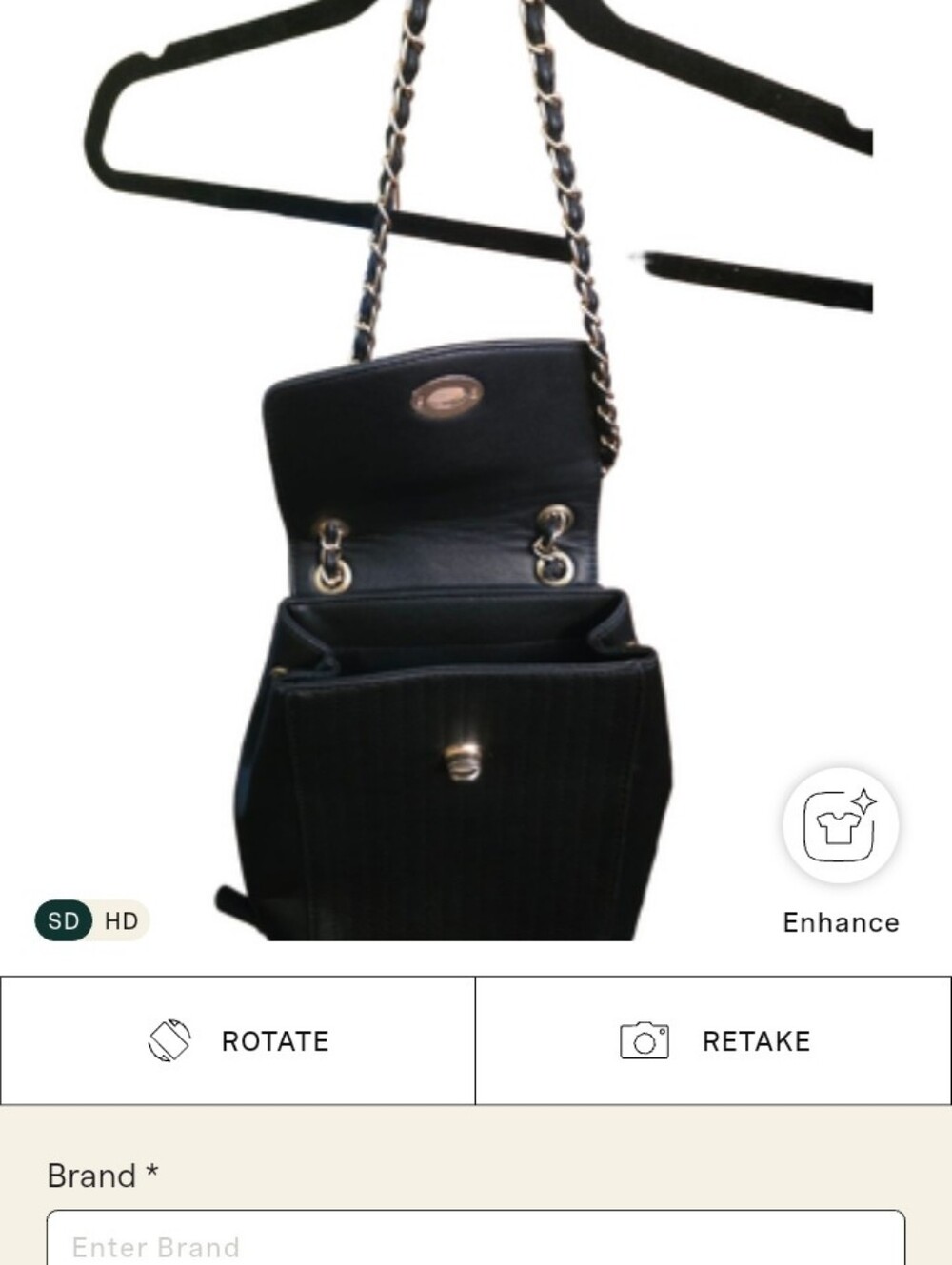 Classic Style Turnlock Flap Small Backpack Shoulder Bag
